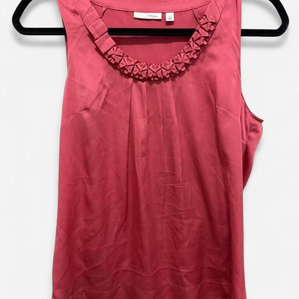 Halogen Pink Silk Sleeveless Blouse Business Casual Tank